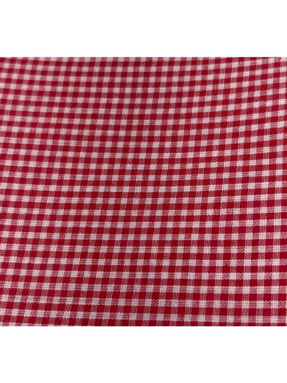 Red Cotton Gingham Fat Quarter Fabric Craft Quilting 18 x 22" - Picture 5 of 11